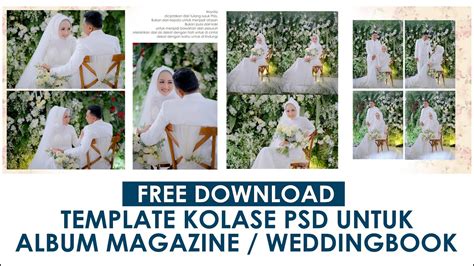 FREE DOWNLOAD TEMPLATE KOLASE PSD MAGAZINE & WEDDINGBOOK #templatekolase #templatemagazine ...