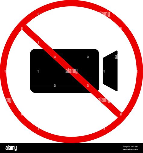 No photographing and no recording sign. Editable vector Stock Vector Image & Art - Alamy