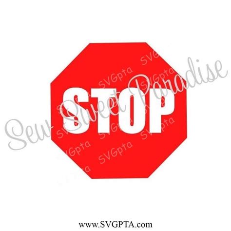 Stop Sign SVG, Stop SVG, Digital Download | Svg, Stop sign, Word design