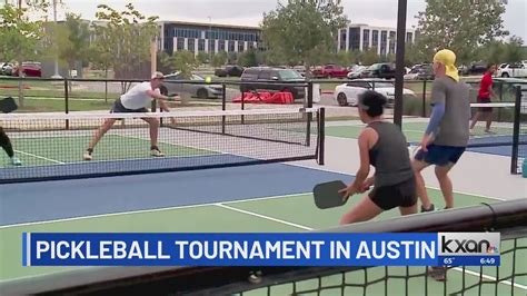 Pickleball tournament held in Austin this weekend - YouTube