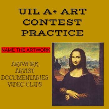 UIL Art Practice Name the Artwork by Set in Stone | TpT