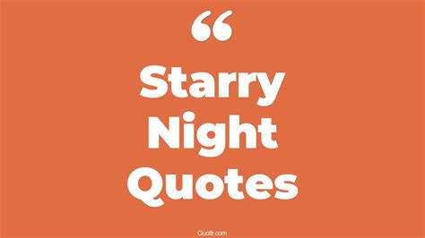 45 Terrific Beautiful Starry Night Quotes | deep starry night, starry ...