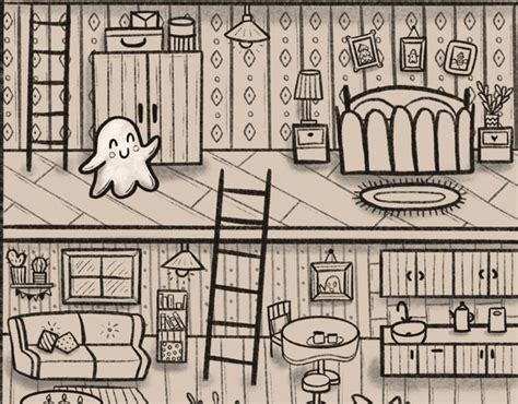 Little Ghost and his house | Behance