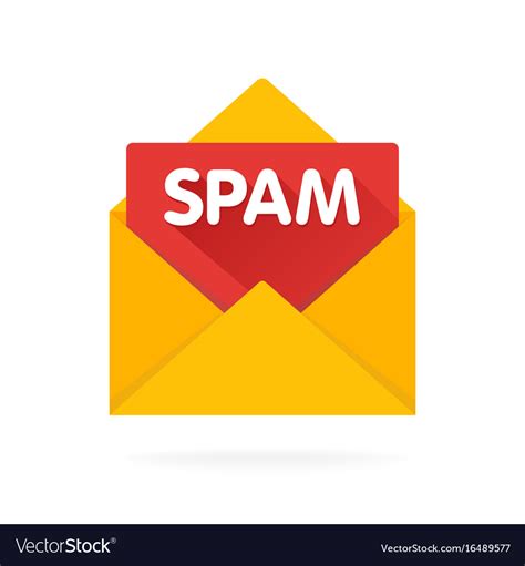 Open envelope with spam virus concept Royalty Free Vector