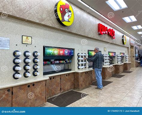 A Soda Fountain at a Buc Ees Editorial Stock Photo - Image of fuel, products: 174492173