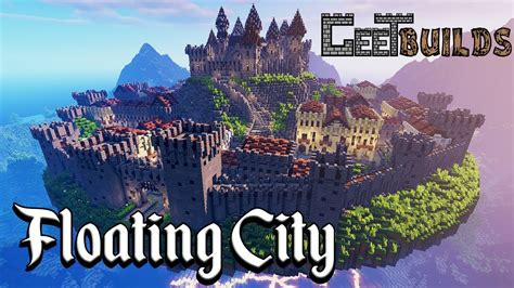 Minecraft Floating Gothic City and Castle Build Timelapse - YouTube