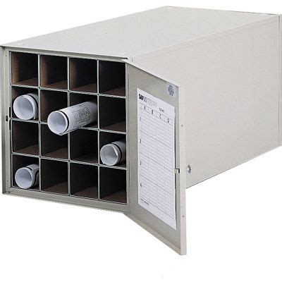 File Cabinets | Blue Print | Safco® Stackable Steel Blueprint Storage Roll File - 16 Tube Model ...