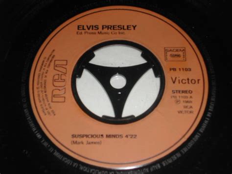 Elvis Presley - Suspicious Minds (Vinyl, 7", 45 RPM, Single, Reissue ...