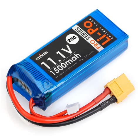 Lipo Battery 1500mAh 11.1V 3S - Udvabony.com - Electronics, Sensors ...