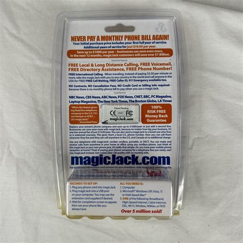 NEW MagicJack Local Long Distance Telephone Magic Jack Old Stock Sealed 895034001006 | eBay