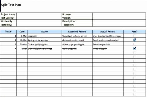 6 Sample Test Case Template Excel - Excel Templates