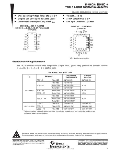 sn74ls02 1 | PDF | Logic Gate | Electrical Engineering