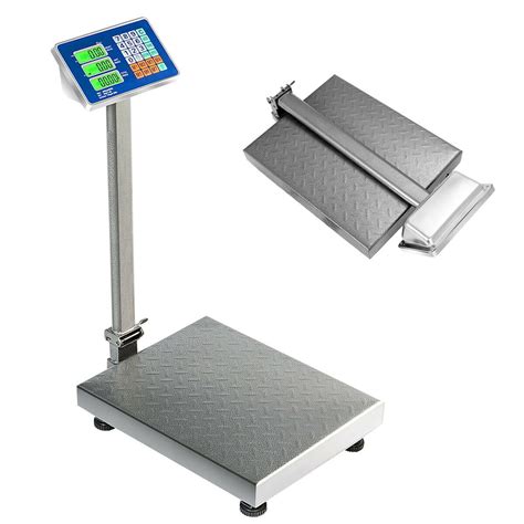 Gymax 660lbs Weight Platform Scale Digital Floor Folding Scale Postal Shipping Mailing - Walmart.com