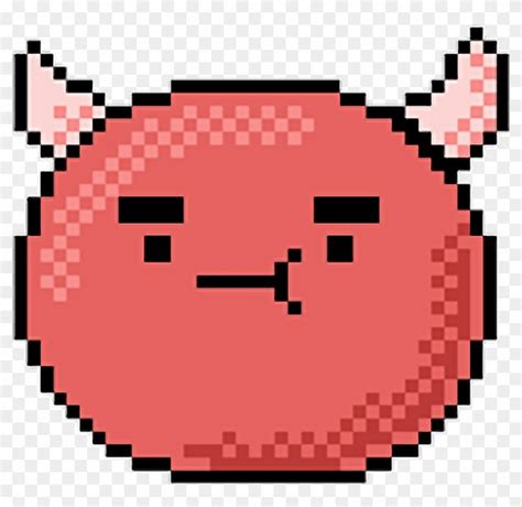 Devil Emoji Evil Devilemoji 😈 Kawaii Cute Pixel Pixels - Lilypad Png ...