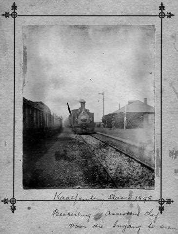 Kaalfontein, 1898. NZASM '46 Tonner', later SAR Class B in station. - Atom site for DRISA