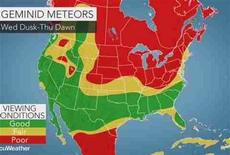 Geminid Meteor Shower 2017 Map: Where to Watch for the Best View - Thrillist