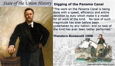 State of the Union History: 1908 Theodore Roosevelt - Panama Canal