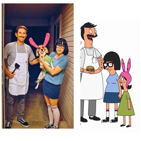 Tina, Bob, and Louise from Bobs burgers. Halloween costumes DIY. Bob's Burgers Halloween Costume ...