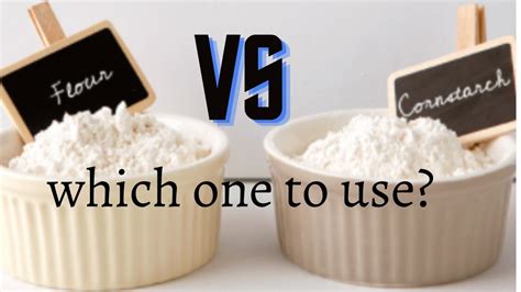 CORNSTARCH VS FLOUR. What to use? Can I use cornstarch instead of flour ...