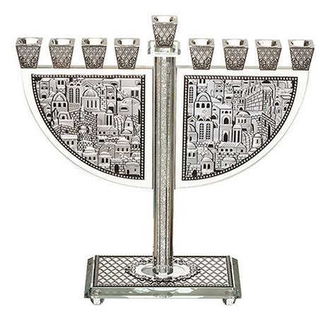 Crystal Jerusalem Menorah