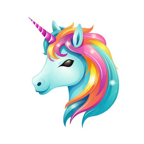 Cute Unicorn Face Emoji, Cute Unicorn Face, Emoji, Transparent PNG ...