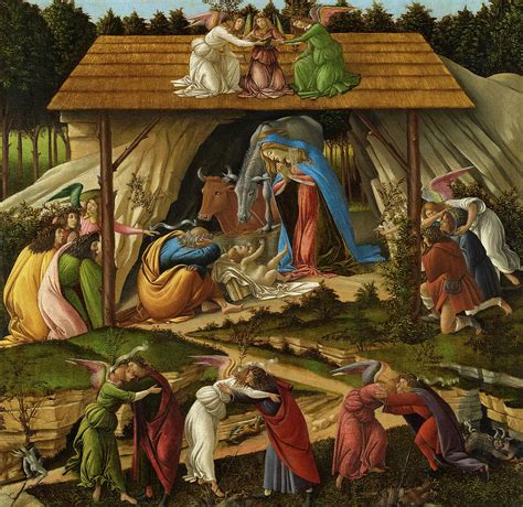 Mystic Nativity, 1500-1501 Painting by Sandro Botticelli - Pixels