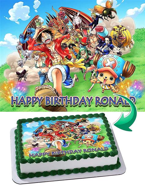 Buy Cakecery One Piece Monkey D. Luffy King of Pirates Manga Anime ...