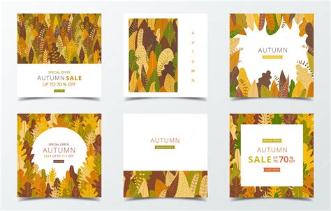 Premium Vector | Autumn banner template.