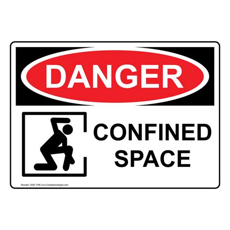 OSHA Sign - Confined Space Sign - Confined Space - Industrial Notices