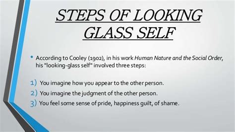 Self & cooley’s looking glass self