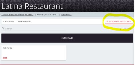 Gift Cards — Latina Italian Restaurant & Pizzeria