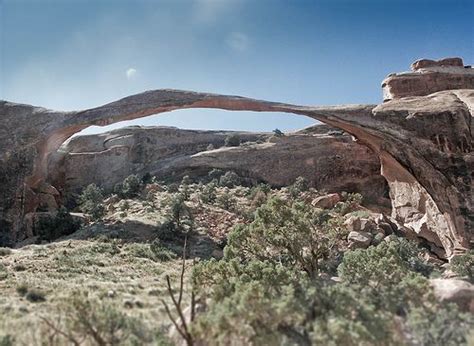 Landscape Arch (before collapse) | Landscape, Natural landmarks, Arch