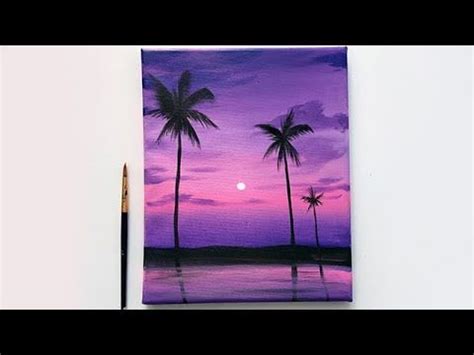 Acrylic Sunset Clouds Painting Easy - guessuniversal