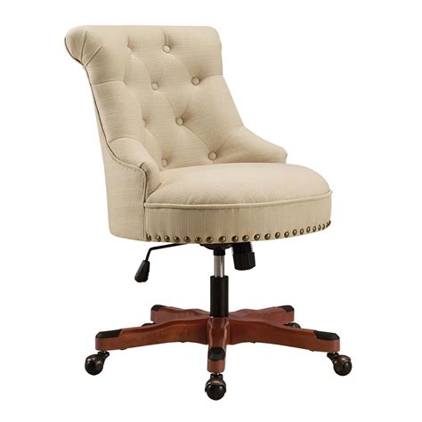 Linon Home Decor Sinclair Beige Office Chair-THD01960 - The Home Depot