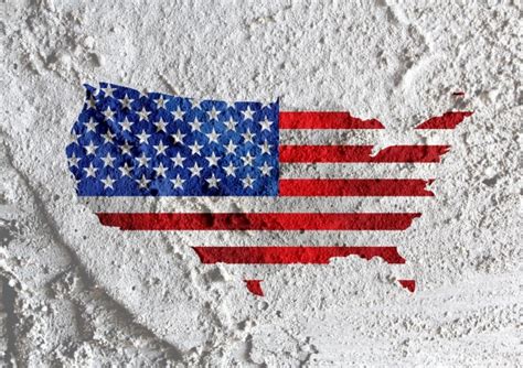 Mapa dos EUA e bandeira na textura de pa Foto stock gratuita - Public Domain Pictures