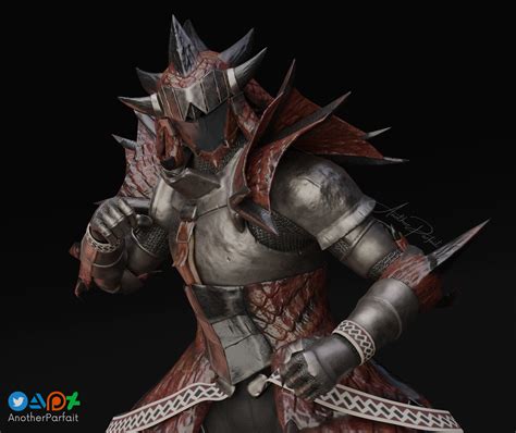 ArtStation - Monster Hunter Rathalos Armor (rigged)