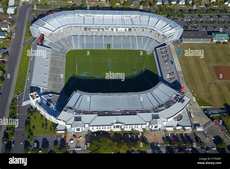 Eden Park Stadium, Auckland, North Island, New Zealand - aerial Stock ...