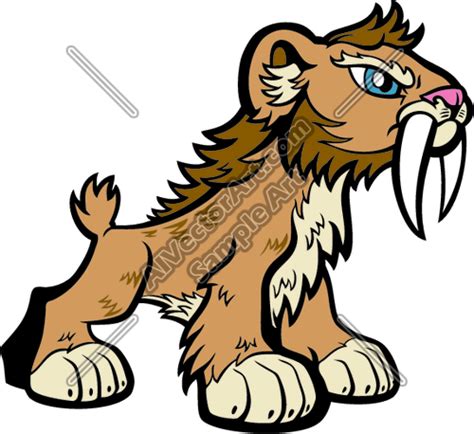 Saber Tooth Tiger Clipart at GetDrawings | Free download