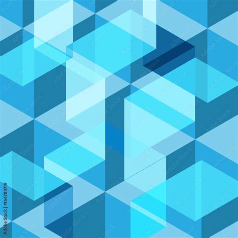 Abstract blue geometric template background Stock Vector | Adobe Stock