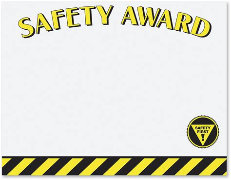 Safety Certificate Template