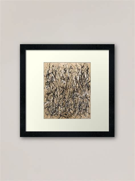 "Autumn Rhythm (Number 30) by Jackson Pollock" Framed Art Print for Sale by LexBauer | Redbubble