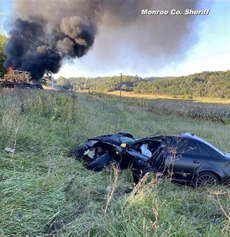 Truck, car collided near Sparta; fire erupts | Winona Journal