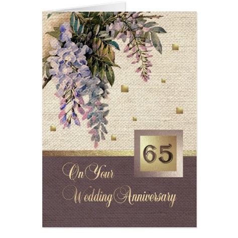 65th Wedding Anniversary Greeting Cards | Zazzle