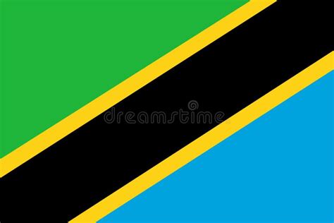 Tanzania flag. stock illustration. Illustration of paint - 114583659