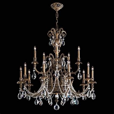 Schonbek Genzano 39"W Midnight Gild 15-Light Chandelier - #8F817 | Lamps Plus | Modern crystal ...