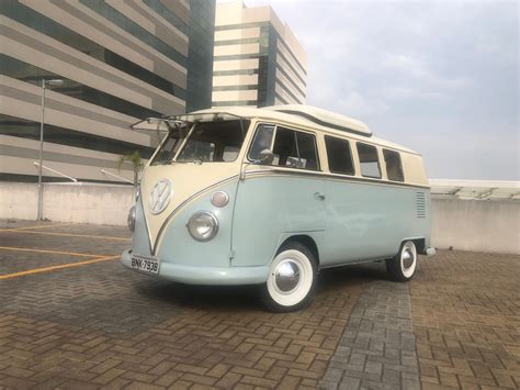 VW T1 splitwindow bus camper van 1974 — Brazilian Classic Cars