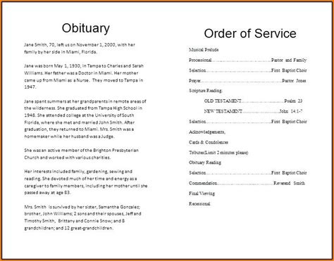 Anglican Funeral Order Of Service Template - Get What You Need