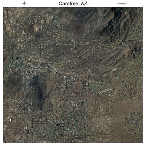 Aerial Photography Map of Carefree, AZ Arizona