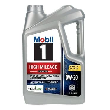Mobil 1 Advanced Fuel Economy Full Synthetic Motor Oil 0W-20, 5 Quart - Walmart.com