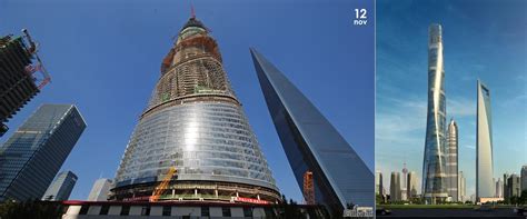 Shanghai Tower November Construction Update, Shanghai, China | Architecture | Architectural Drawings